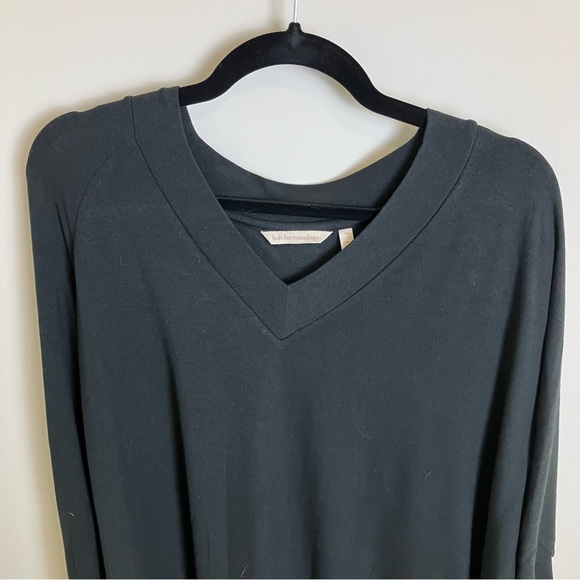 Soft Surroundings Womens Madeline Tunic in Black Size 1X Plus Size Shirt - Picture 3 of 12